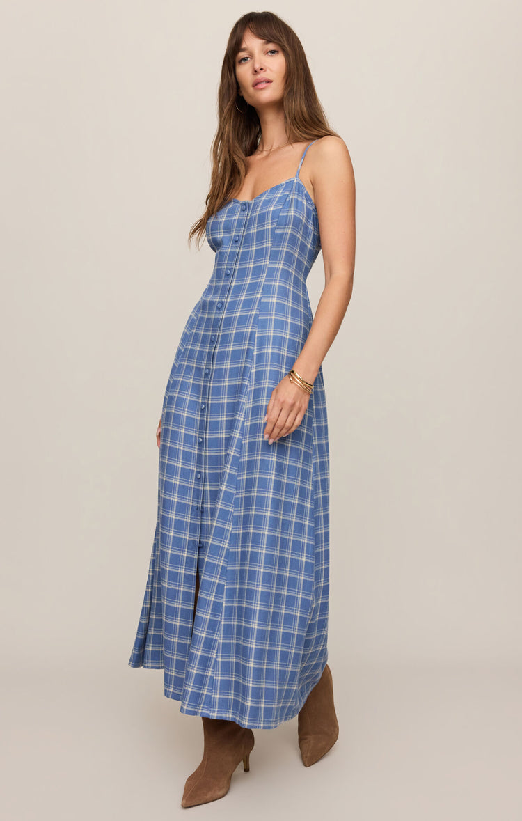 Z Supply Angel Eyes Plaid Midi Dress
