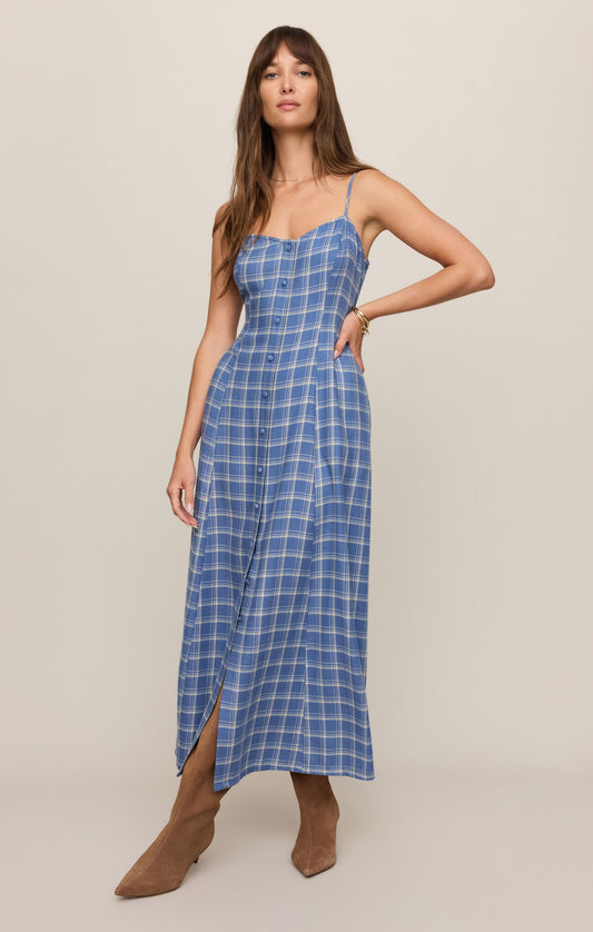 Z Supply Angel Eyes Plaid Midi Dress