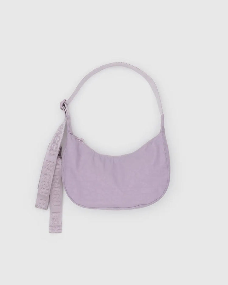 Baggu Small Nylon Crescent Bag in Dusty Pink
