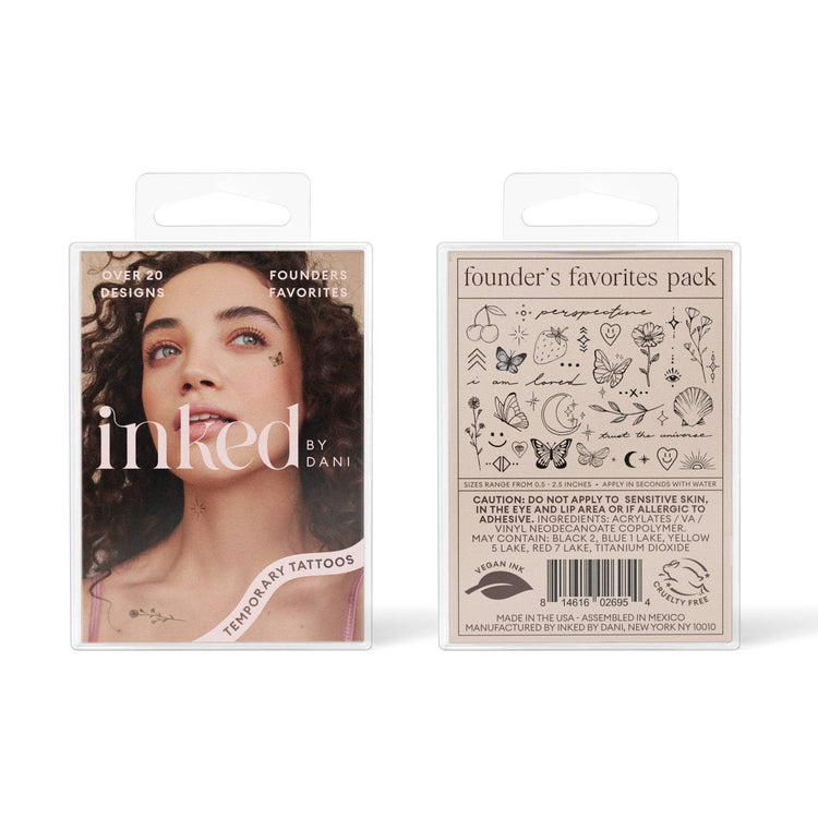 Founder's Favorites Temporary Tattoo Pack