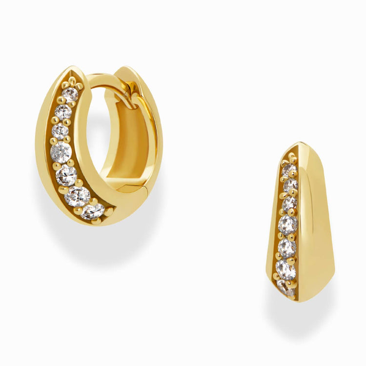 Mod + Jo Petite Corey Pave Hoops