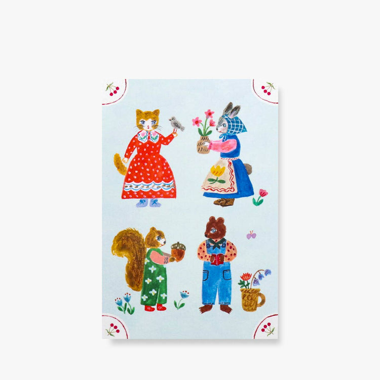 Little Fluffy Friends Postcard Set