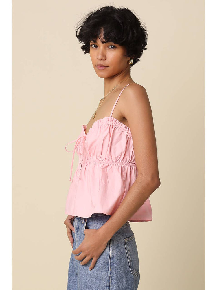 Rosalie Sweetheart Peplum Cami Top