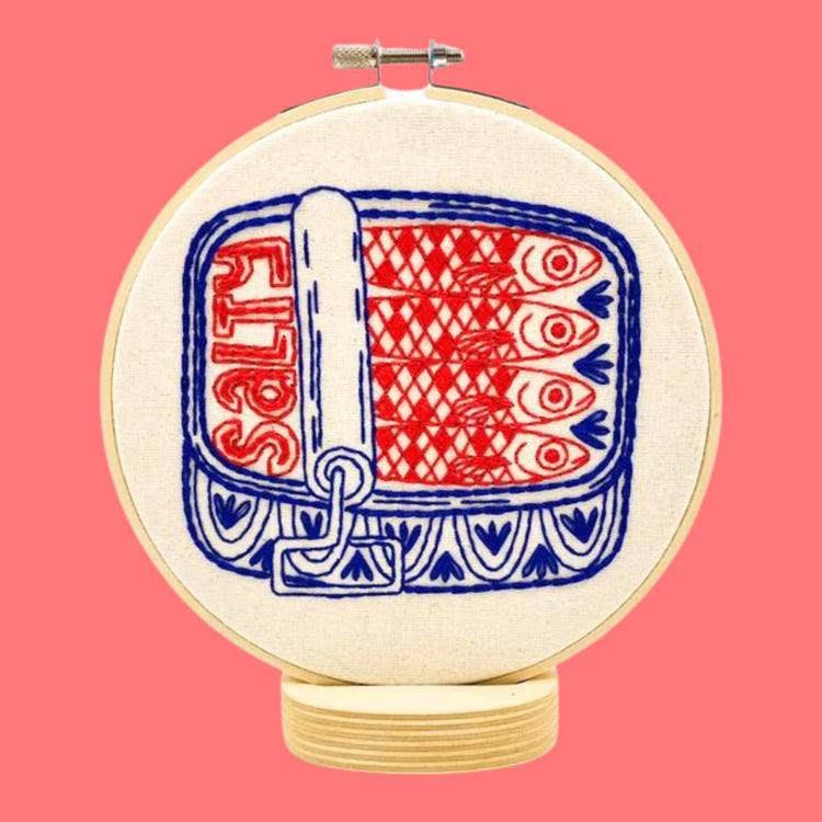 Sardines Complete Embroidery Kit