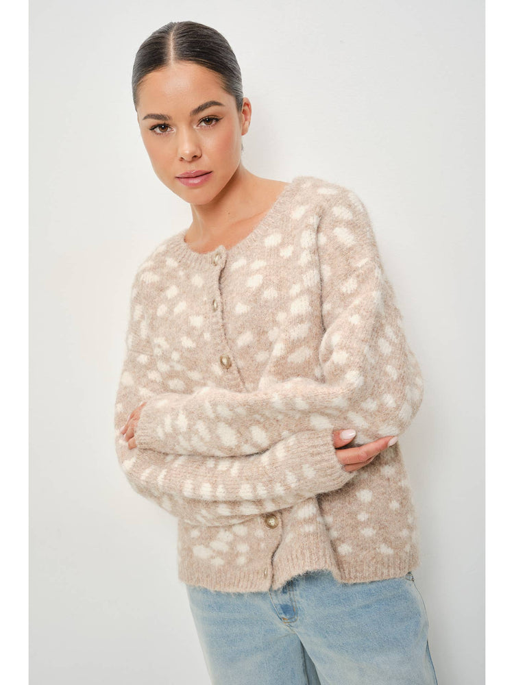 Malia Deer Print Cardigan