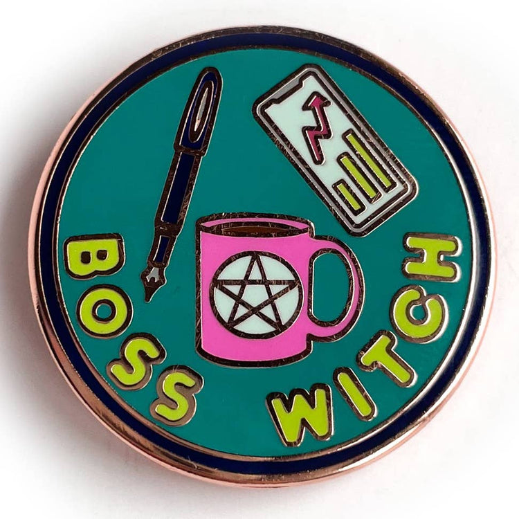 Boss Witch Enamel Pin