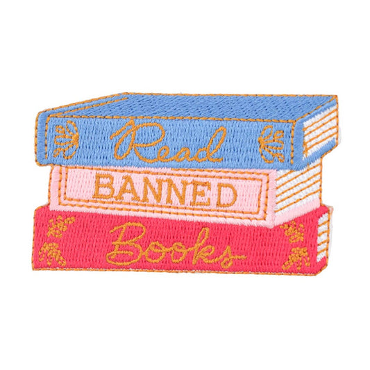Book Club Read Banned Books Book Stack Patch