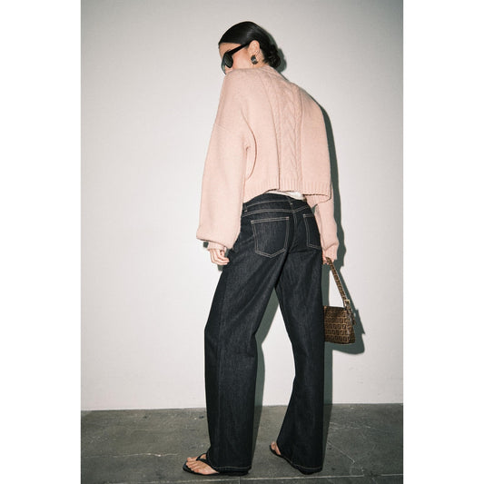 Blush Eros Cable Knit Cardigan