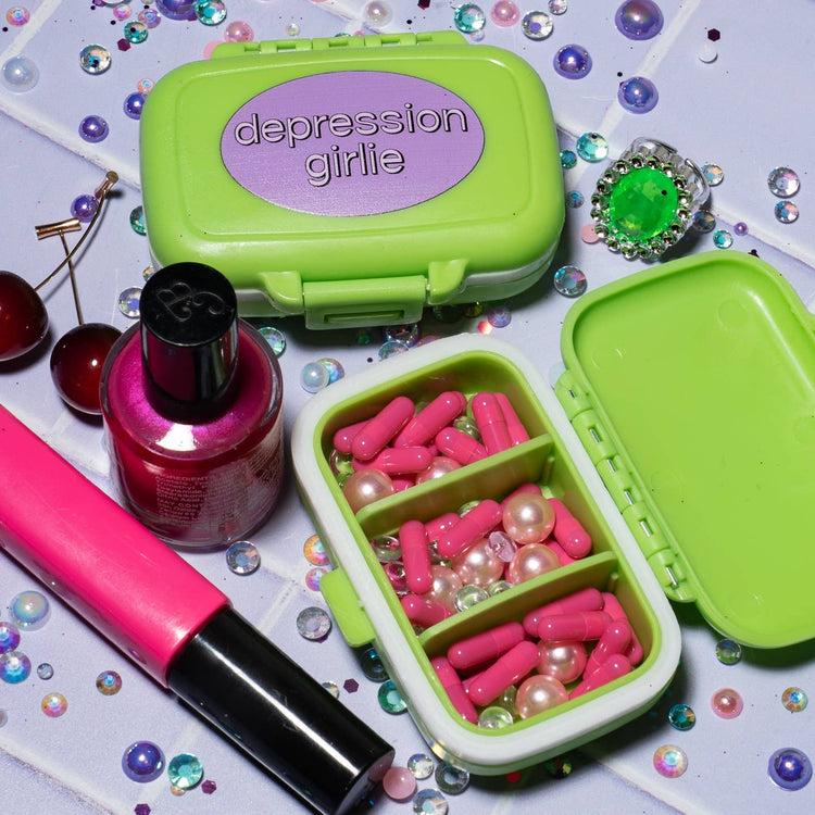 Depression Girlie Pill Case