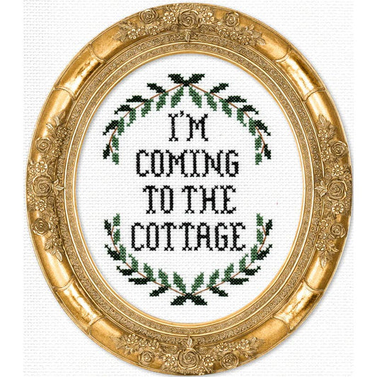 I'm Coming To the Cottage Deluxe Cross Stitch Kit