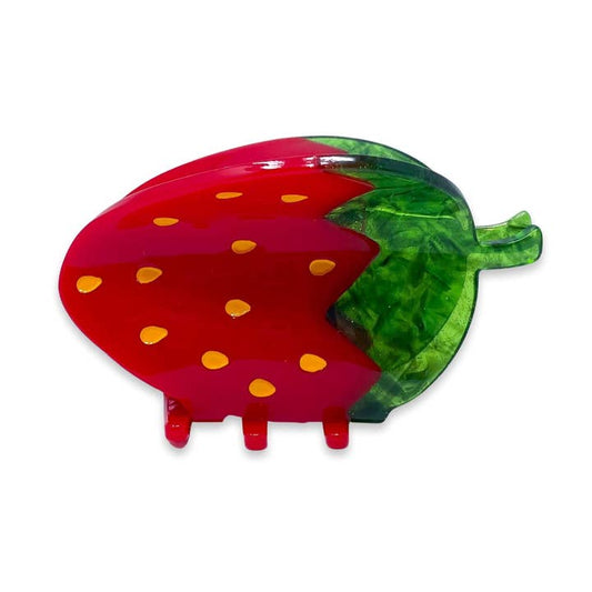Midi Red Strawberry Hair Claw Clip