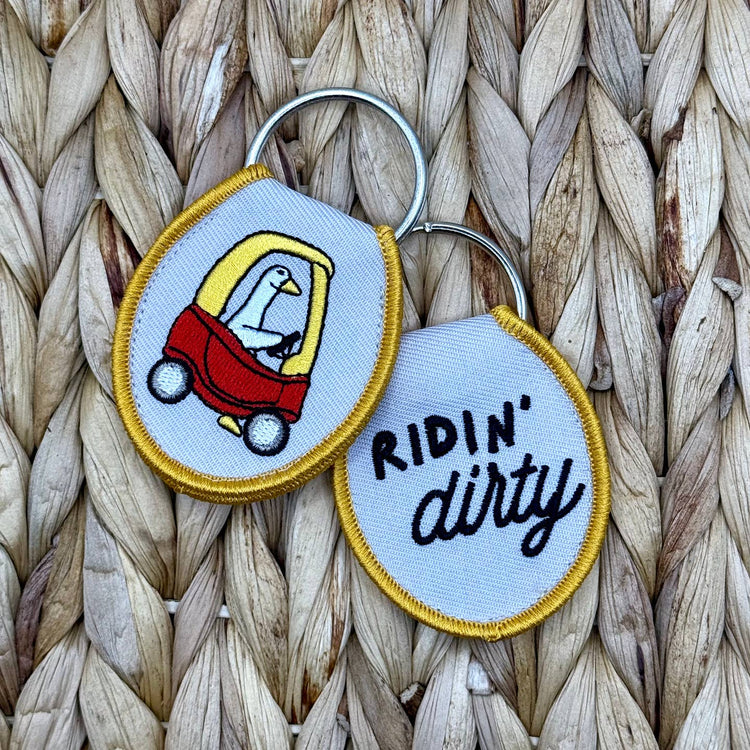 Ridin' Dirty Goose Keychain