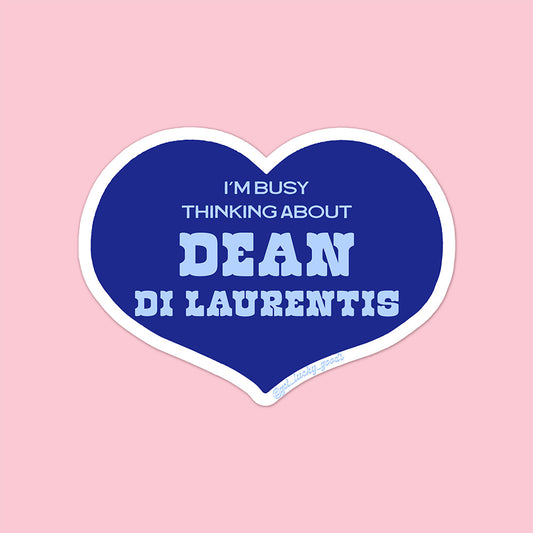 Busy Thinking About Dean Sticker