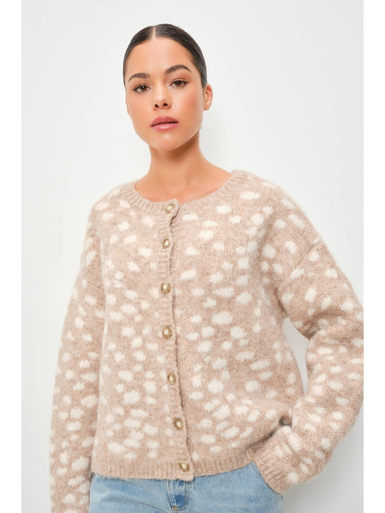 Malia Deer Print Cardigan