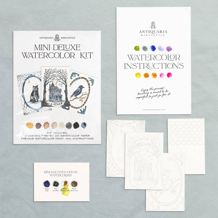 Mini Watercolor Kit: Haunted House