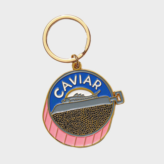 Caviar Enamel Keychain