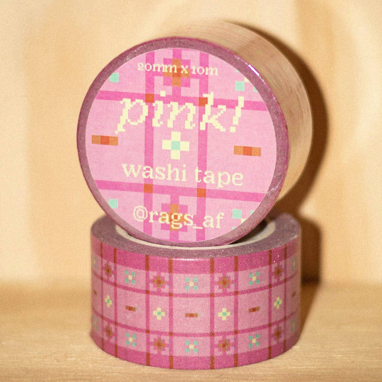 Pink Patterned Washi Tape