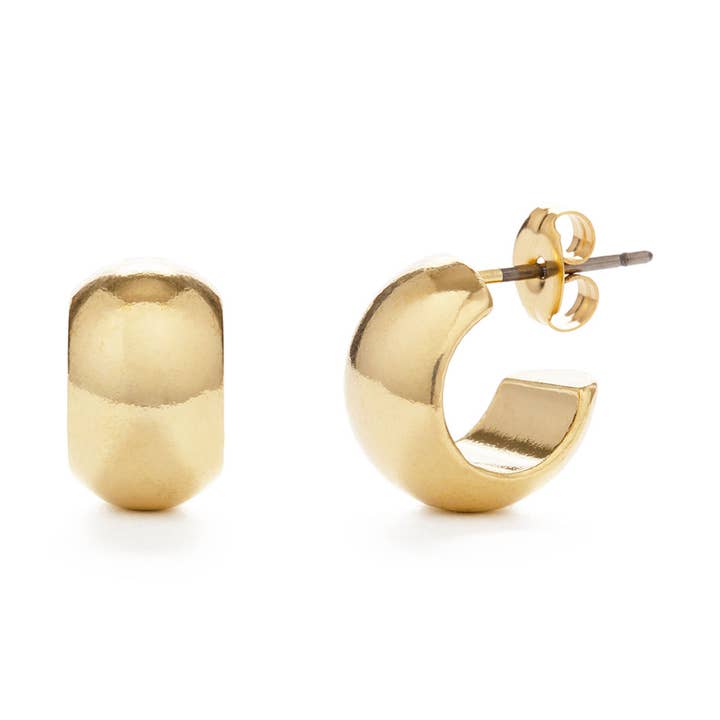 Demure Huggie Hoop Earrings