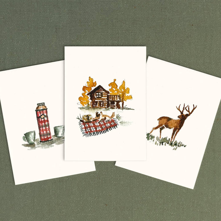 Mini Watercolor Kit: Mountain Cabin