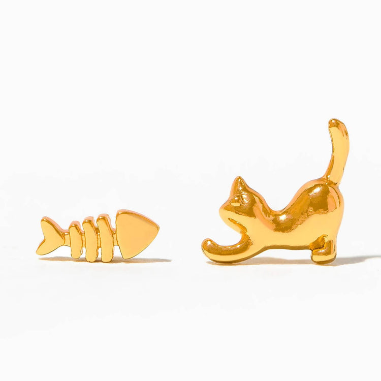 Teeny Tiny Purrfect Catch Studs