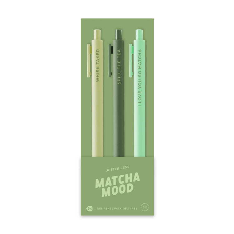 Matcha Mood Jotter Pen Set