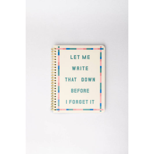Rough Draft Mini Notebook, Before I Forget