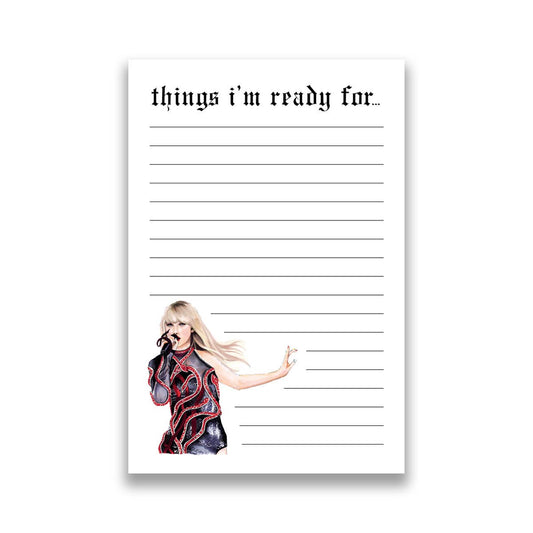 Ready For It Reputation Notepad