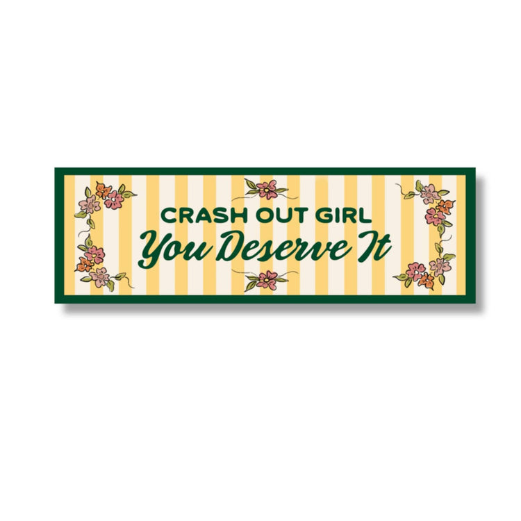 Crash Out Vinyl Bumper Sticker