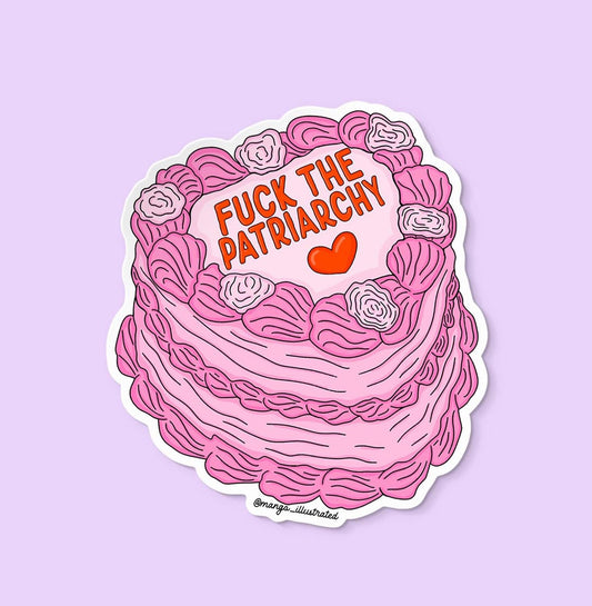 F*ck the Patriarchy Cake Sticker