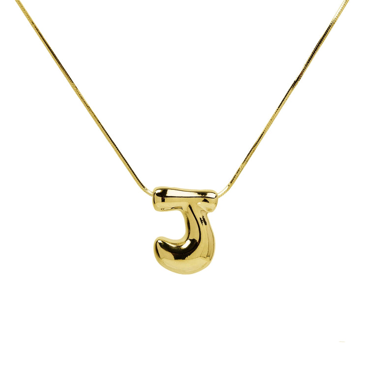 Initial Waterdrop 18K Gold Necklace