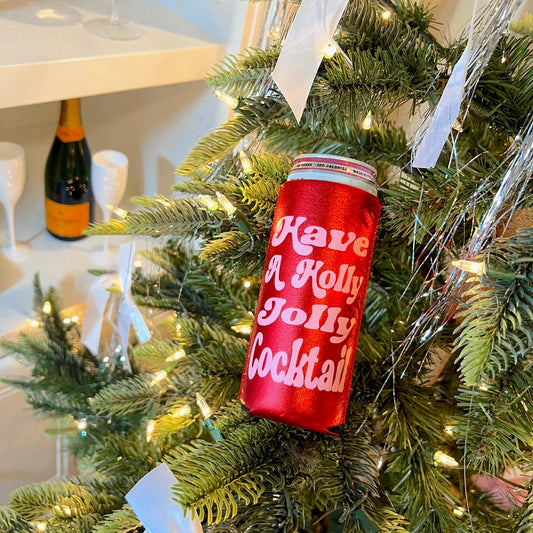 Holly Jolly Cocktail Koozie