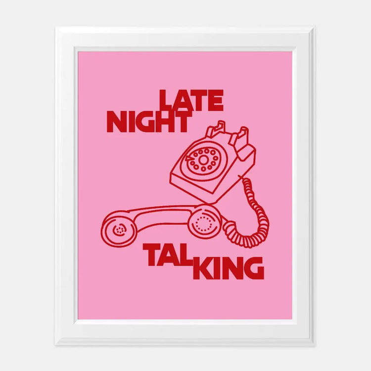 Late Night Talking Art Print