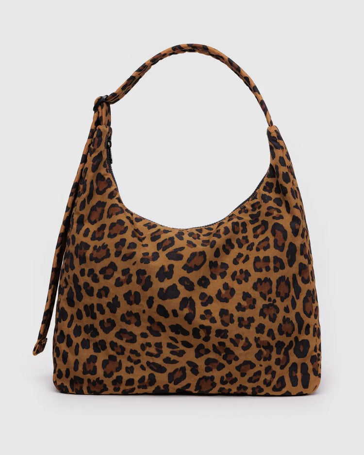 Baggu Nylon Shoulder Bag in Leopard