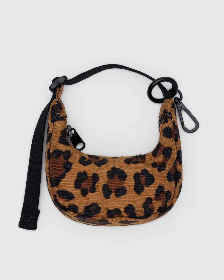 Baggu Crescent Bag Charm in Leopard