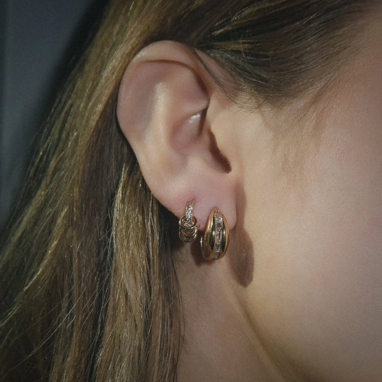 Mod + Jo Levi Crystal Huggies