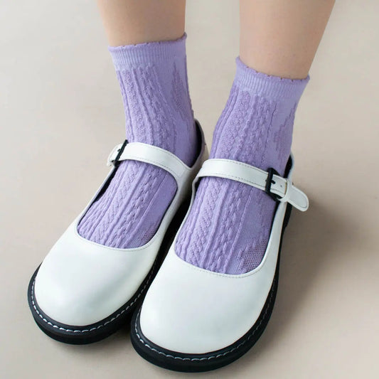 Lilac Diamond Casual Socks