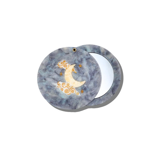 Solar Eclipse Hand-Painted Mirror