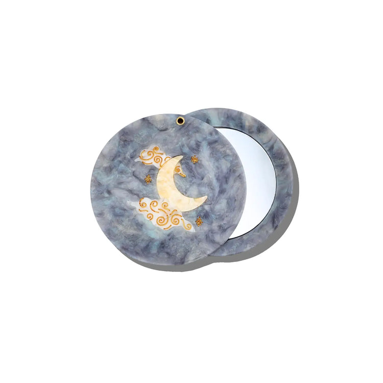 Solar Eclipse Hand-Painted Mirror