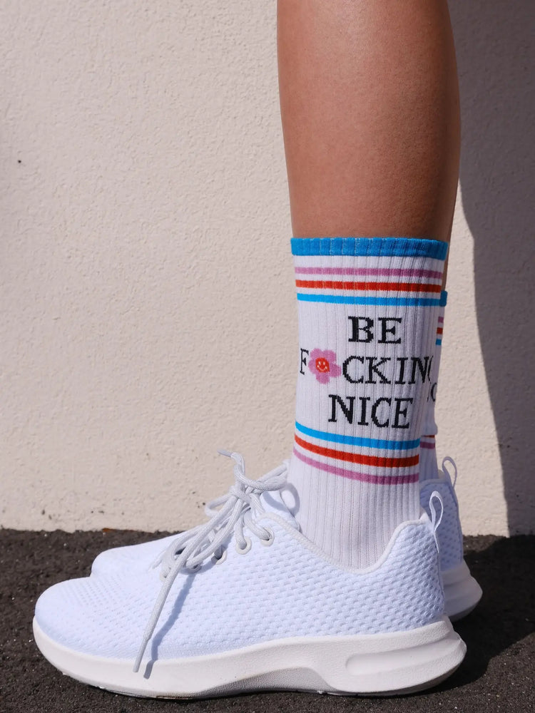 Be F*Ing Nice Tube Socks