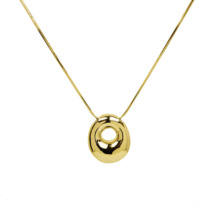 Initial Waterdrop 18K Gold Necklace