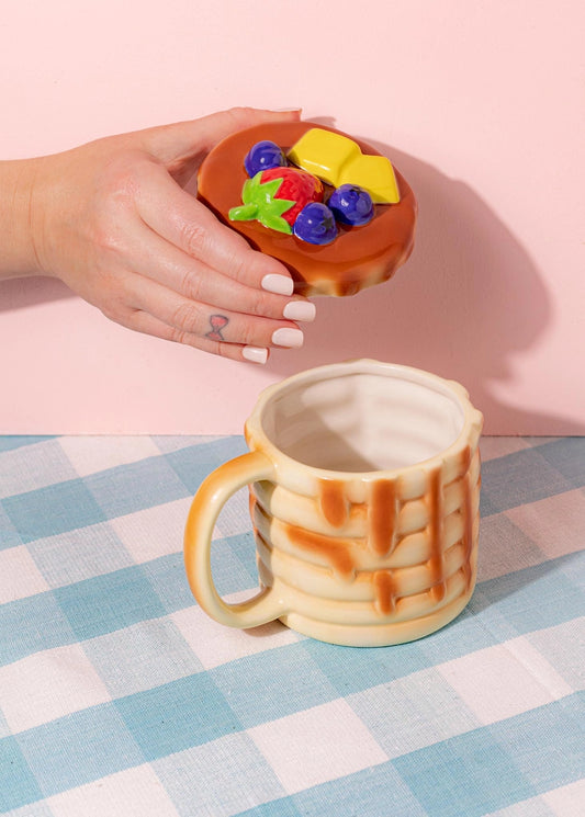 Pancake Mug with Lid