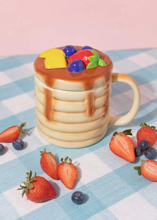 Pancake Mug with Lid