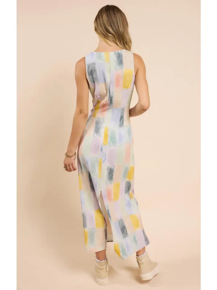 Petrichor Sleeveless Maxi Dress