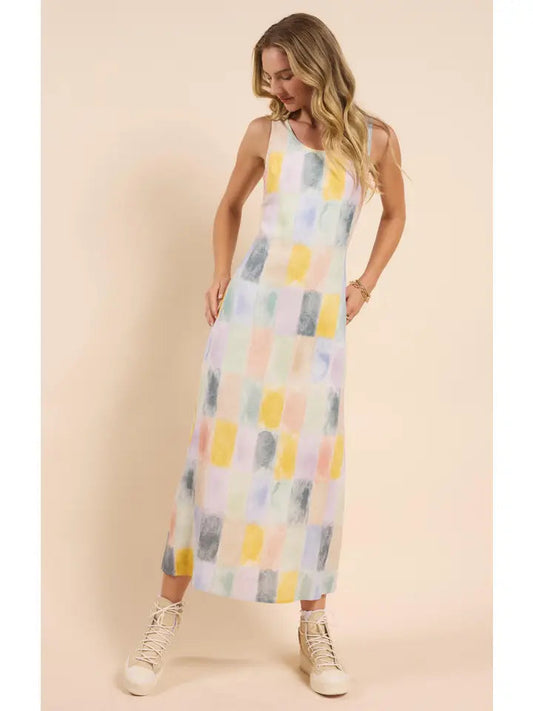 Petrichor Sleeveless Maxi Dress