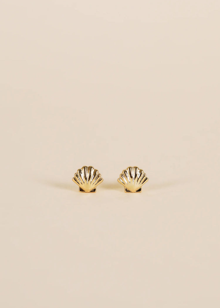 JaxKelly Seashell Gold Earrings