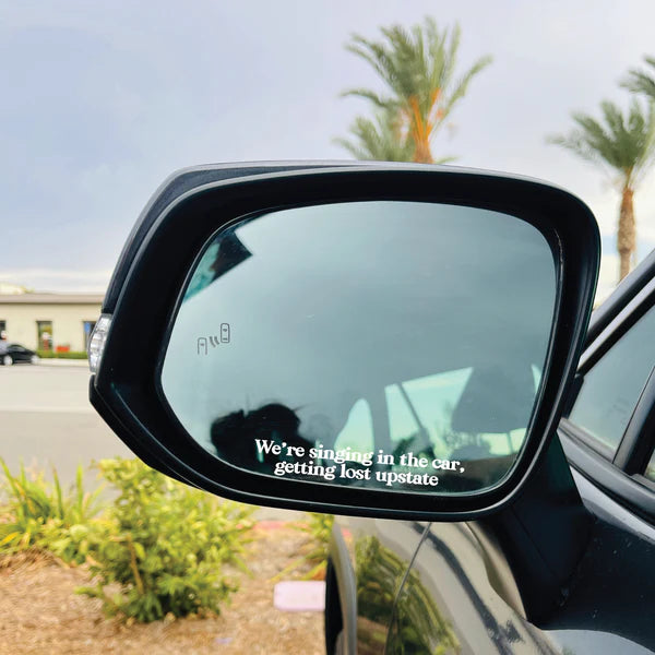 Singing In The Car Mirror/Window Cling