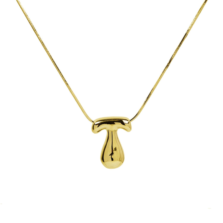 Initial Waterdrop 18K Gold Necklace