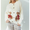 Teddy Cardigan in Ivory