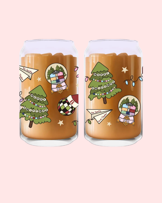 TS Christmas Glass Cup