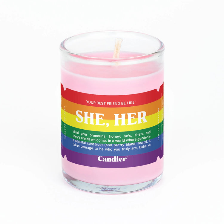 Pride Mini Candle - She/Her